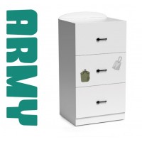 Comoda Army 3 Sertare 60 - Camere Copii Premium MDF High Gloss Comoda Army 3 Sertare 60 - Camere Copii Premium MDF High Gloss